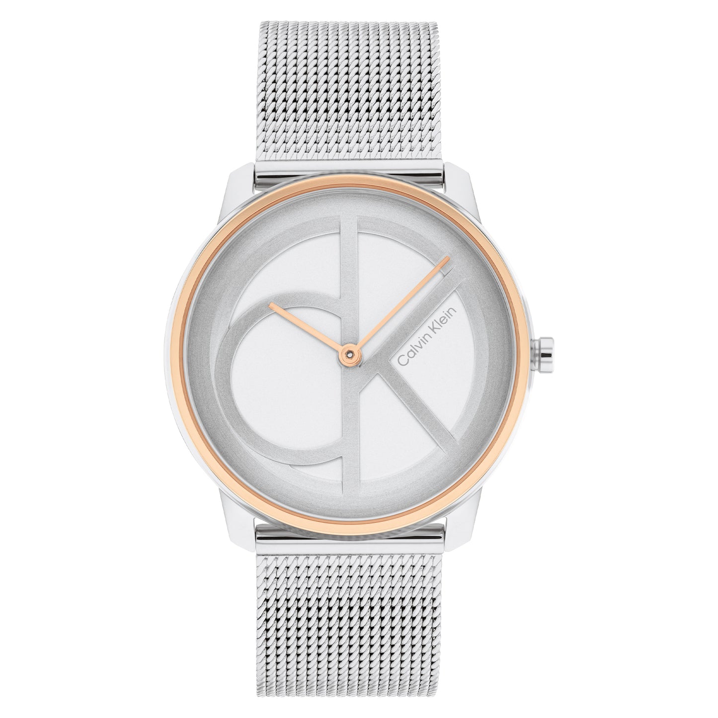 Calvin Klein Iconic Mesh Silver Stainless Steel Mesh Bracelet Analog Watch CK-25200033