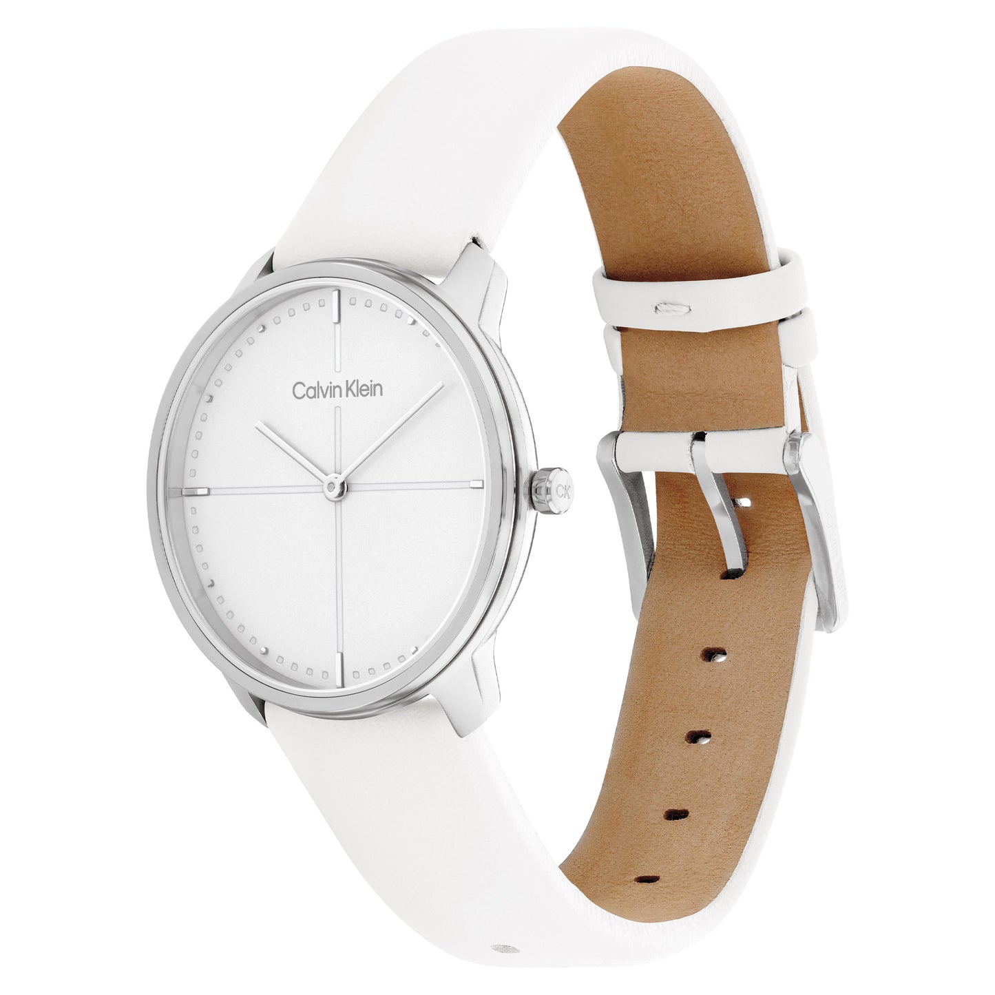 Calvin Klein Expressive White Leather Strap Analog Watch CK-25200161