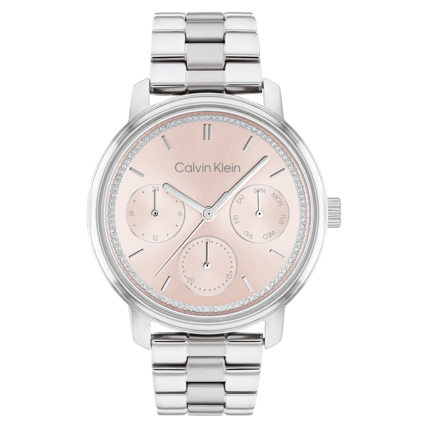 Calvin Klein Shimmer Silver Stainless Steel Bracelet Analog Watch CK-25200176