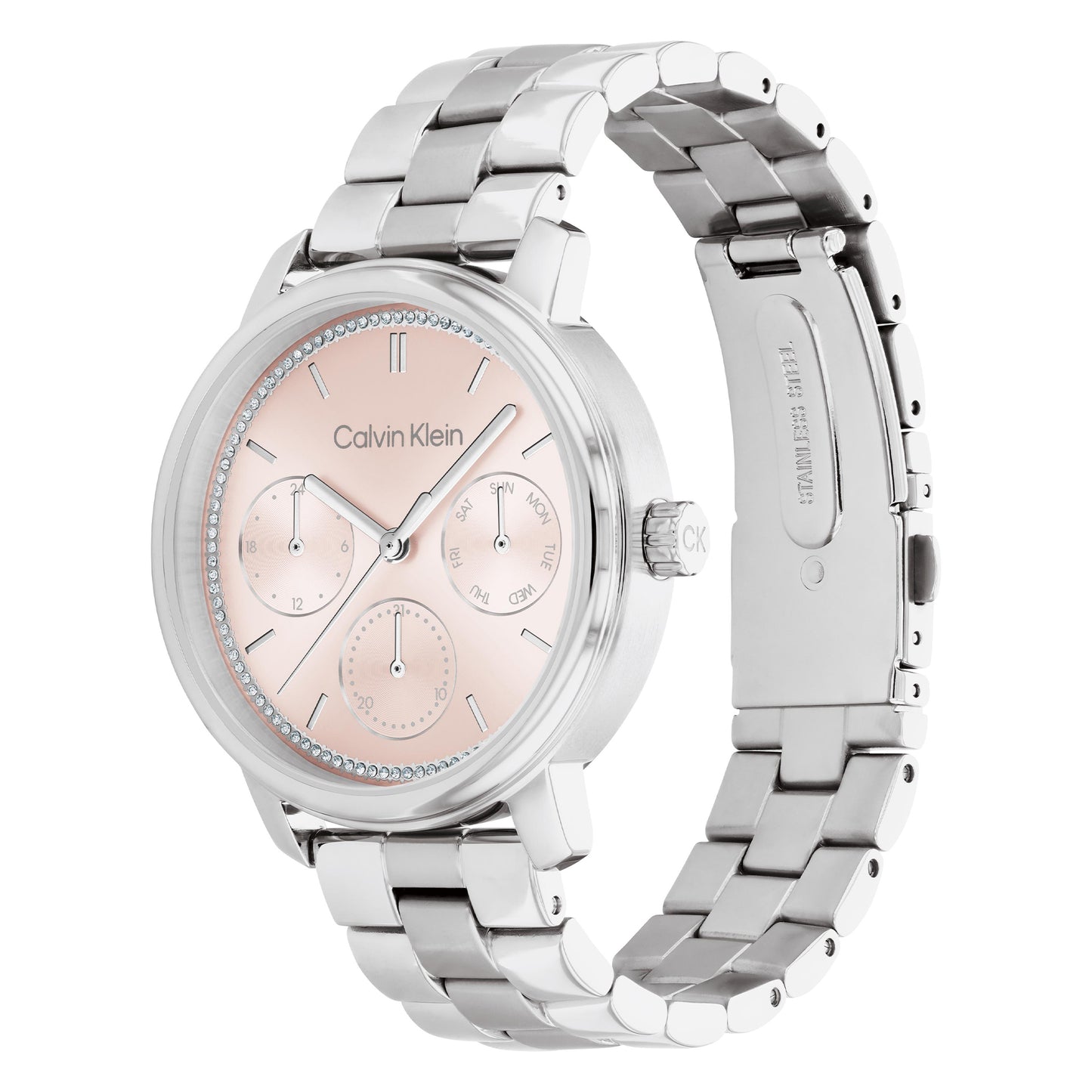 Calvin Klein Shimmer Silver Stainless Steel Bracelet Analog Watch CK-25200176
