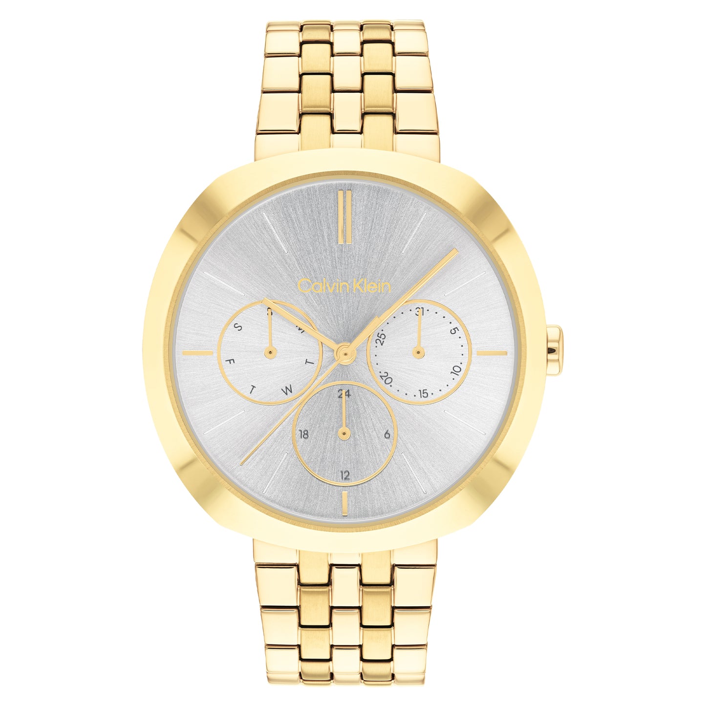 Calvin Klein CK Shape Gold Stainless Steel Bracelet Analog Watch CK-25200336