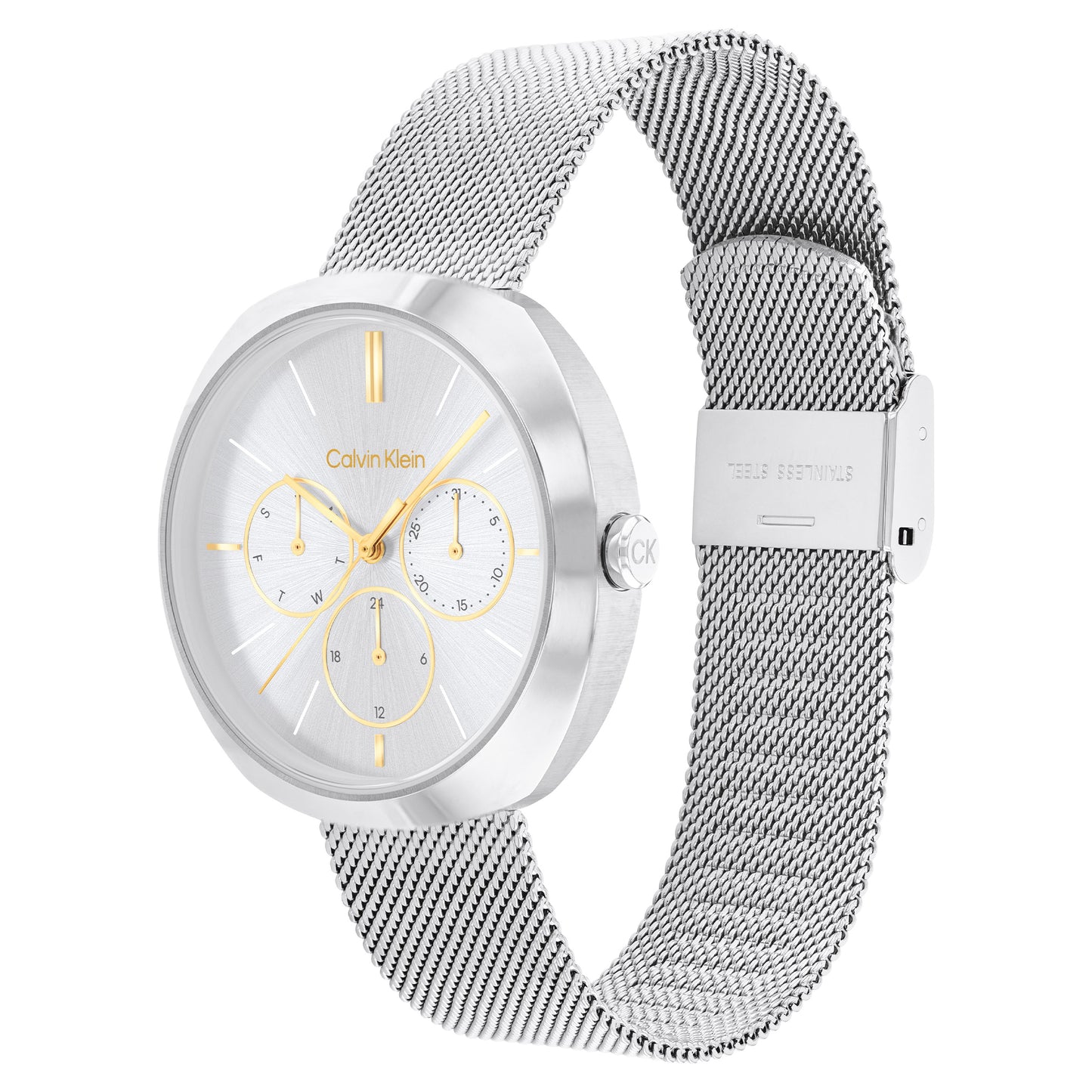 Calvin Klein CK Shape Two-Tone Stainless Steel Bracelet Analog Watch CK-25200337