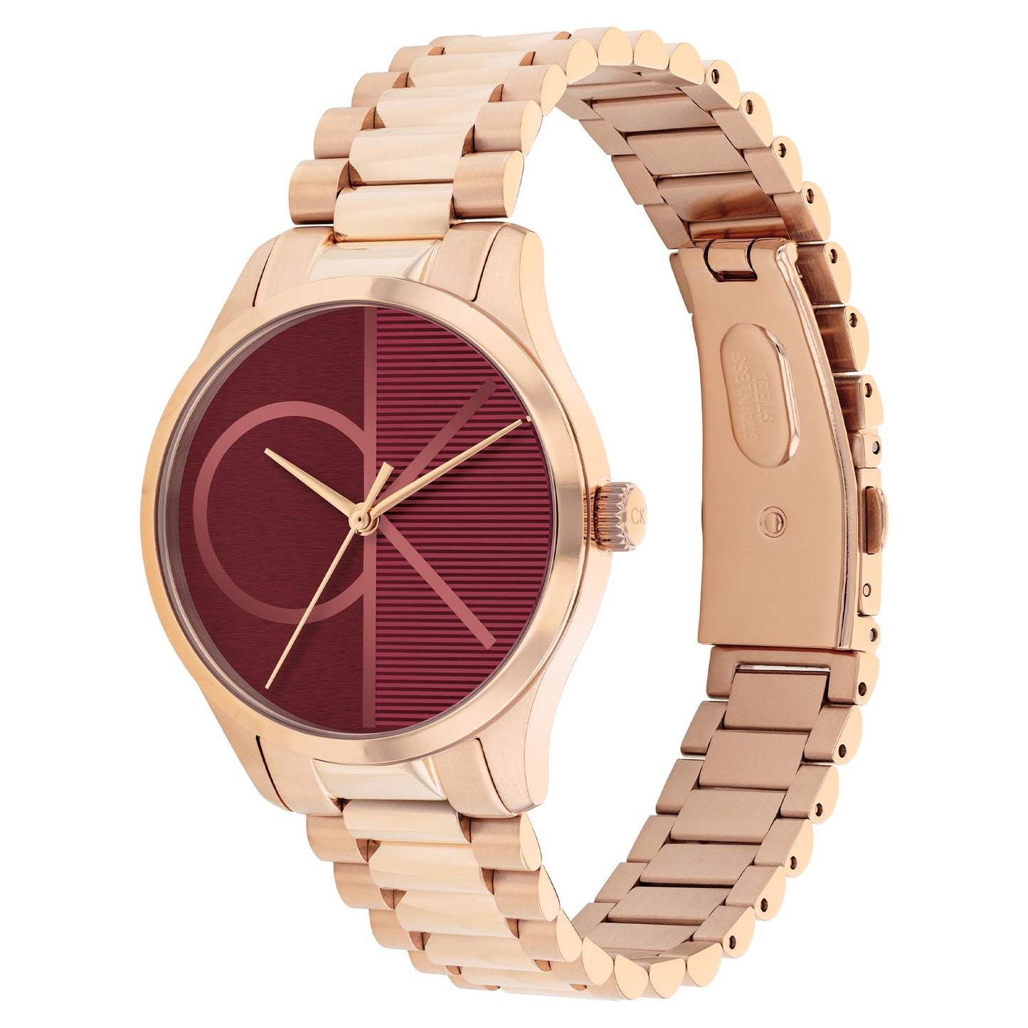 Calvin Klein CK Iconic Rose Gold Stainless Steel Bracelet Analog Watch CK-25200347