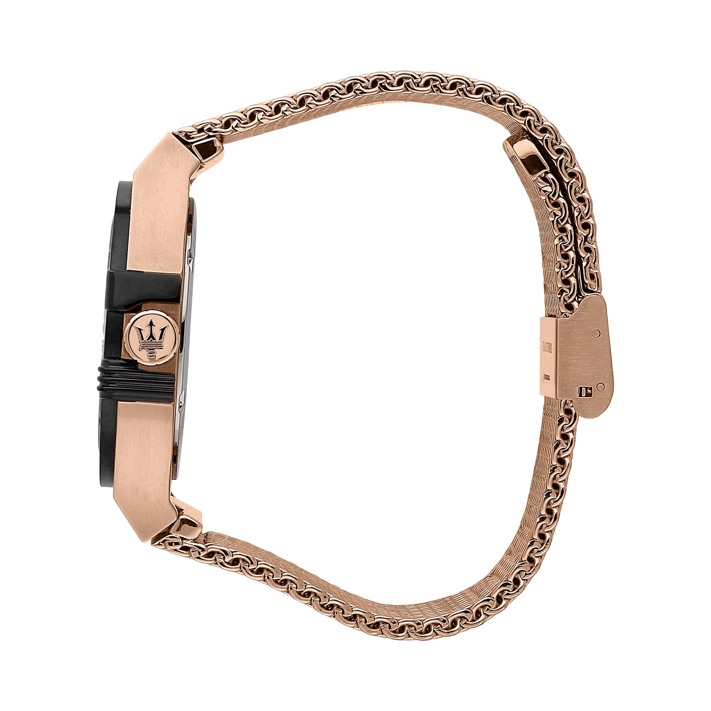 Maserati Potenza Rose Gold Stainless Steel Mesh Bracelet Analog Watch ME-R8853108009