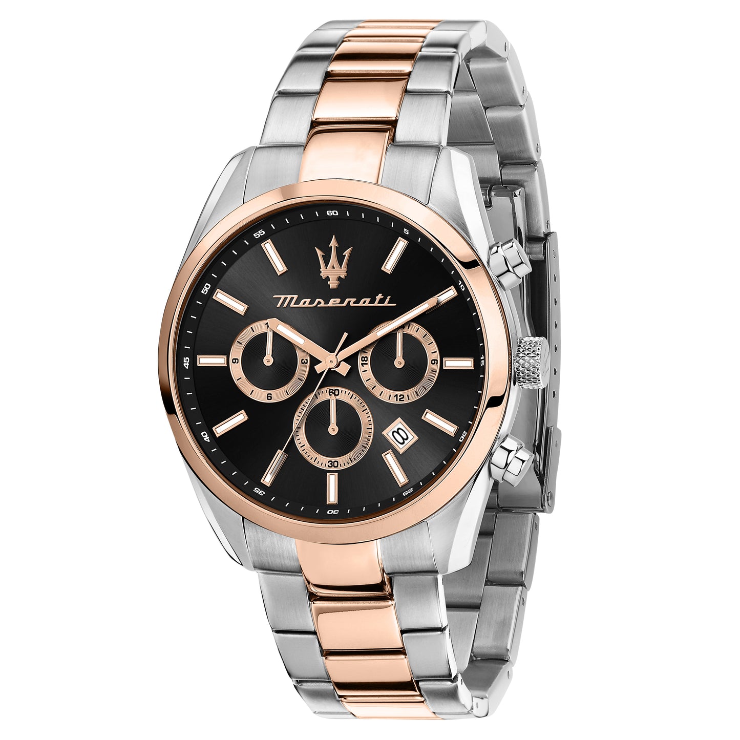 Maserati Attrazione Two-Tone Stainless Steel Bracelet Multifunction Watch ME-R8853151002