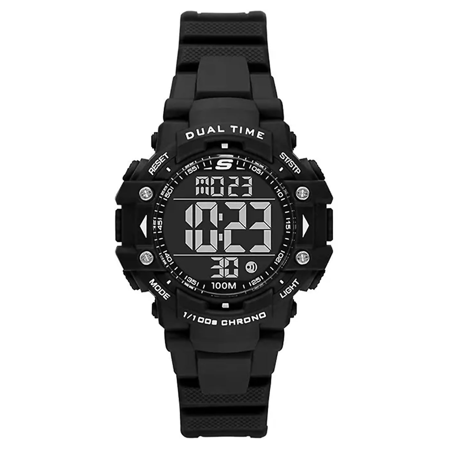 Skechers Roosmoor Black Polyurethane Bracelet Digital Watch SKC-SR2109