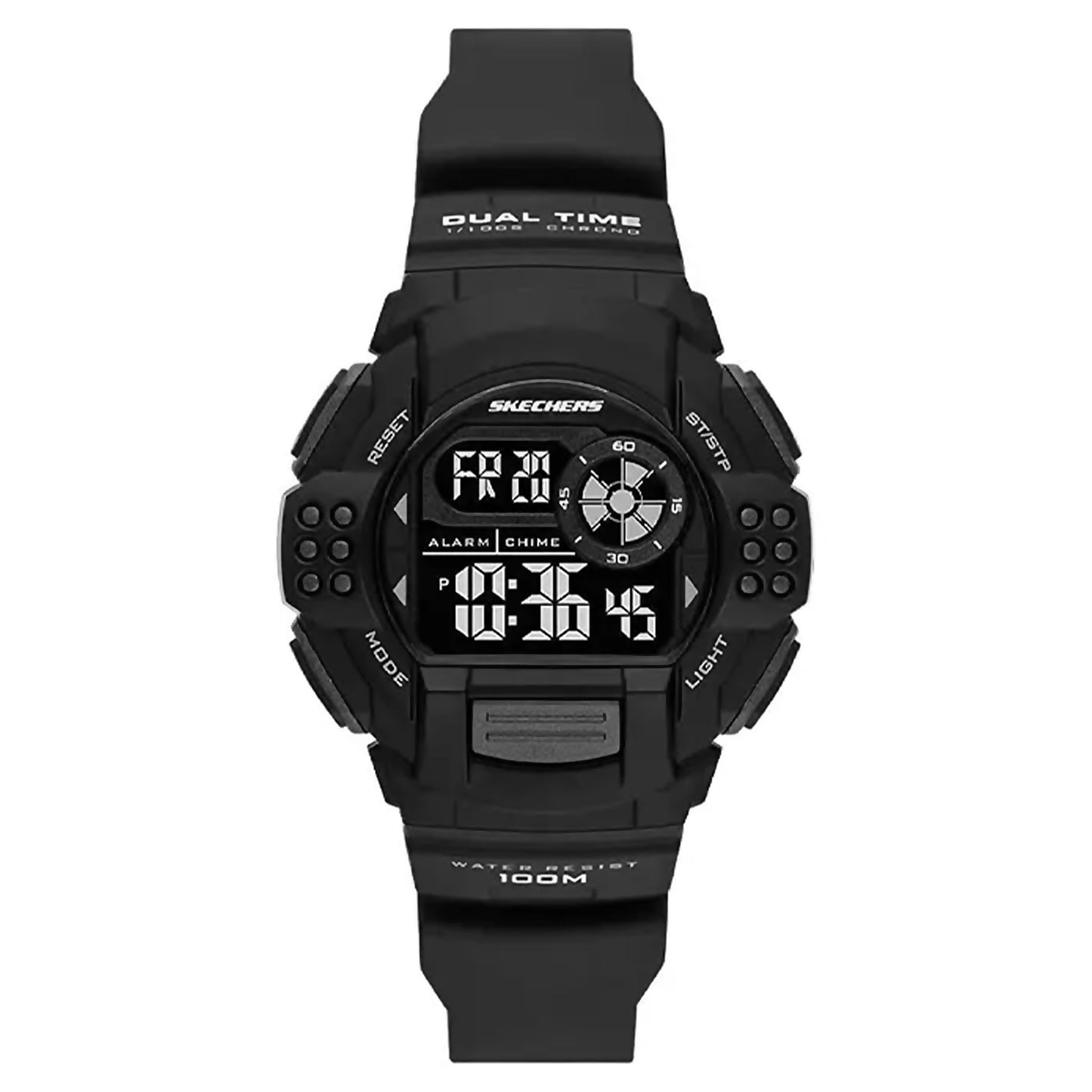 Skechers Lampson Black Polyurethane Bracelet Digital Watch SKC-SR2112