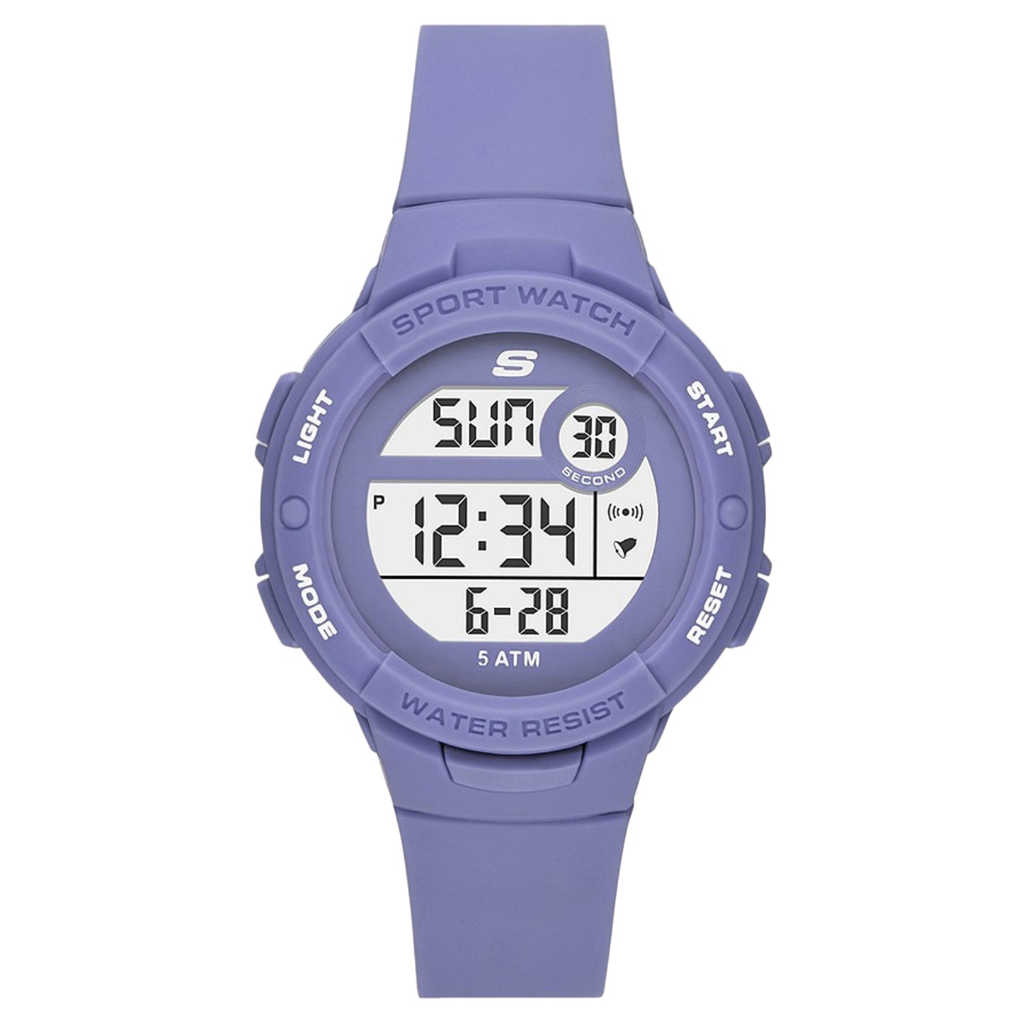 Skechers Crenshaw Purple Polyurethane Bracelet Digital Watch SKC-SR2132