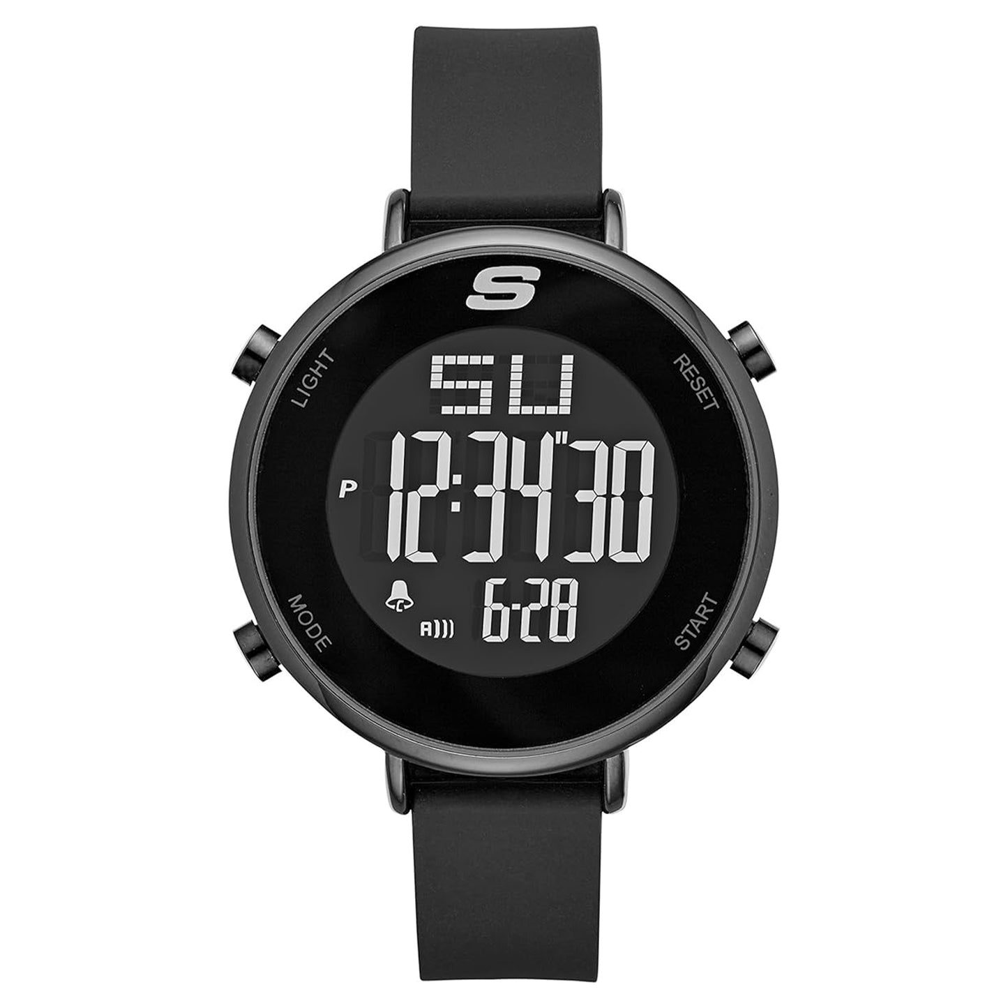 Skechers Magnolia Black Silicone Strap Digital Watch SKC-SR6065