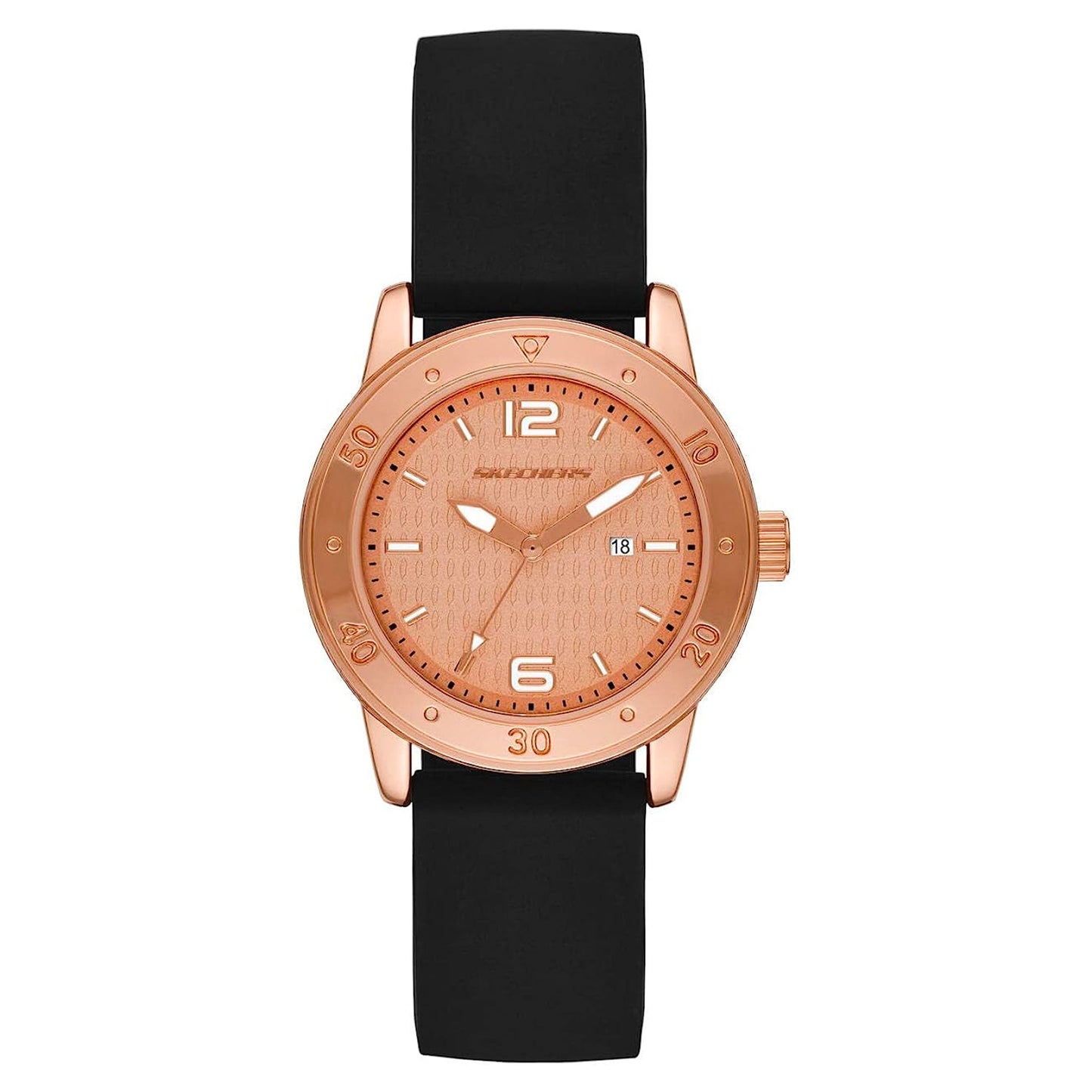 Skechers Redondo Black Silicone Strap Analog Watch SKC-SR6275