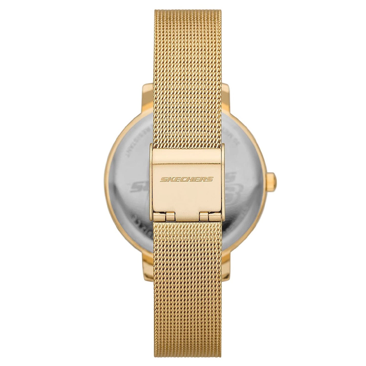 Skechers Gold Stainless Steel Mesh Bracelet Analog Watch SKC-SR9057