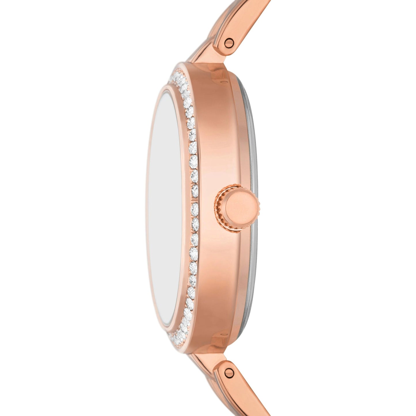 Rose Gold and Glitz Stackable Watch and Bracelet Set