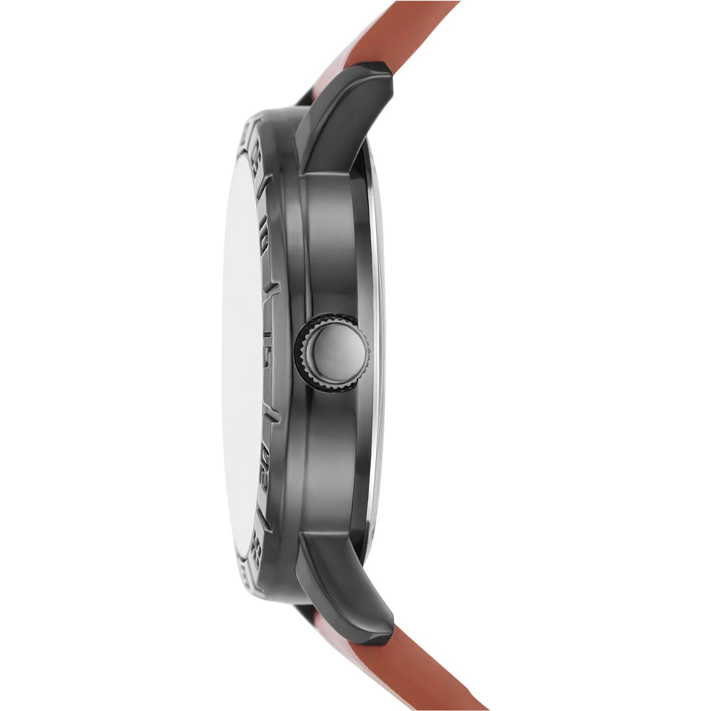 Brown and Gunmetal Stackable Watch and Bracelet Set