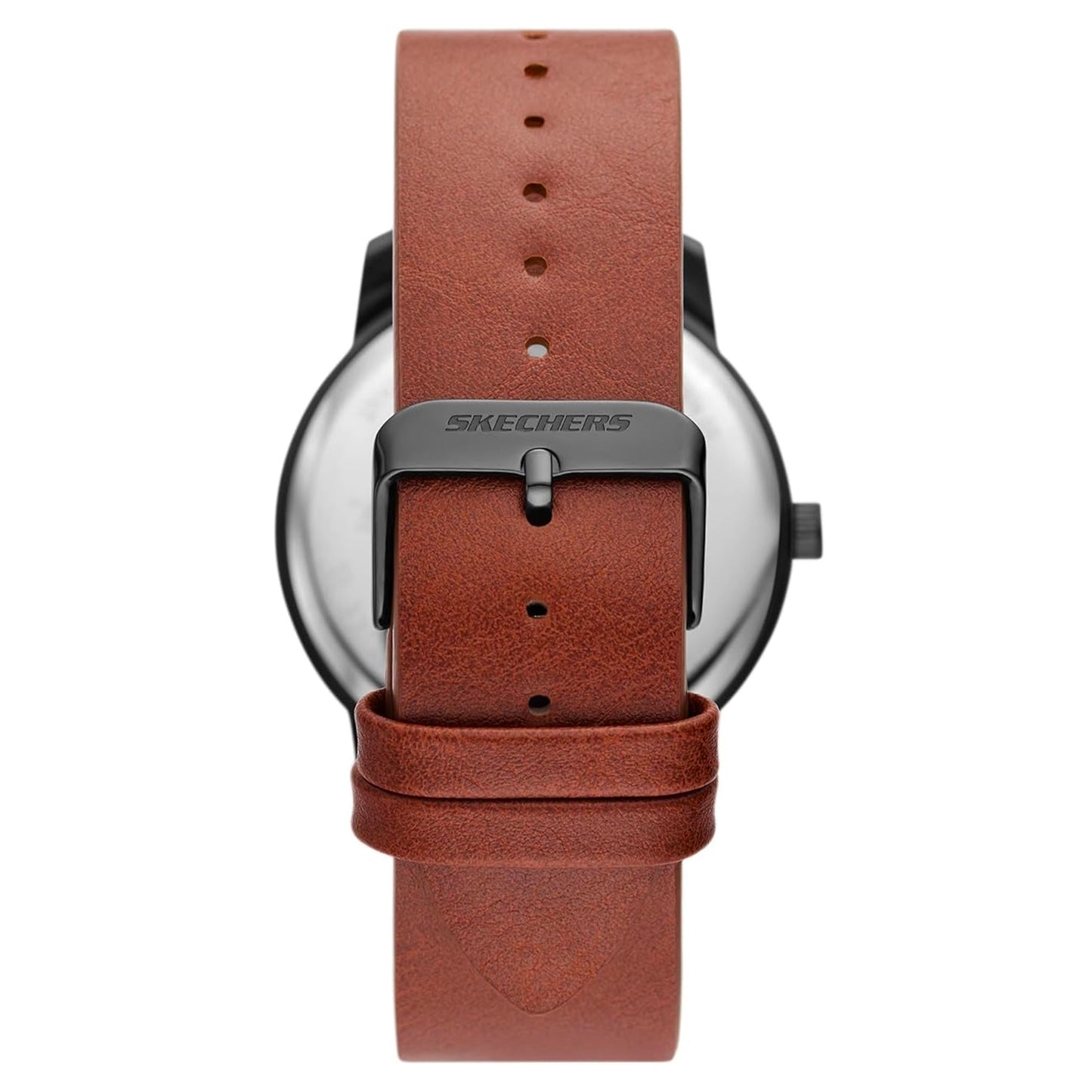 Brown and Gunmetal Stackable Watch and Bracelet Set