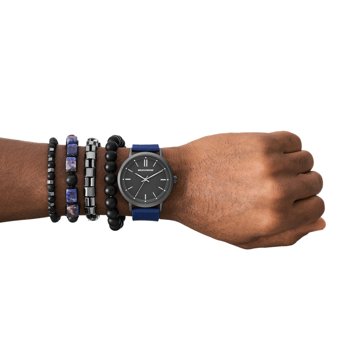 Blue Stackable Watch and Bracelet Set, SKC-SR9123