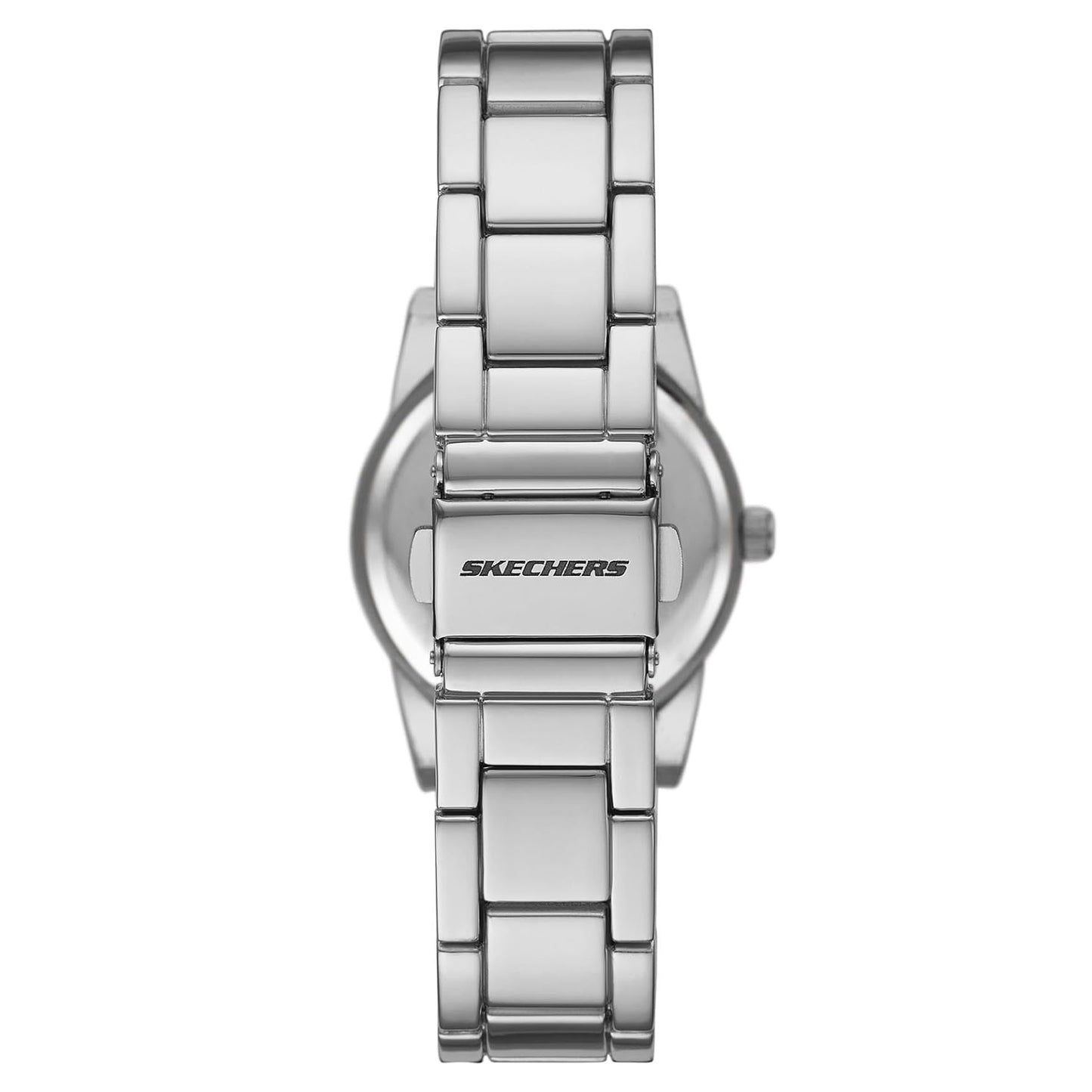 Silver Mother-of-Pearl Stackable Watch and Bracelet Set