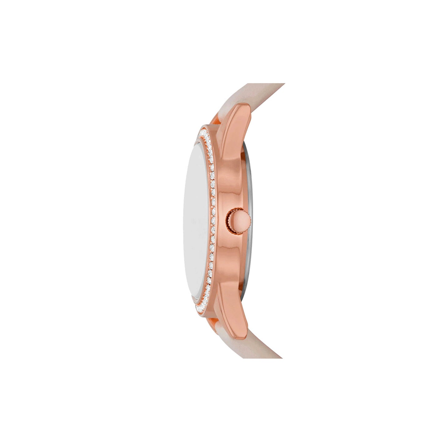 Blush and Rose Gold Mother-of-Pearl Stackable Watch and Bracelet Set
