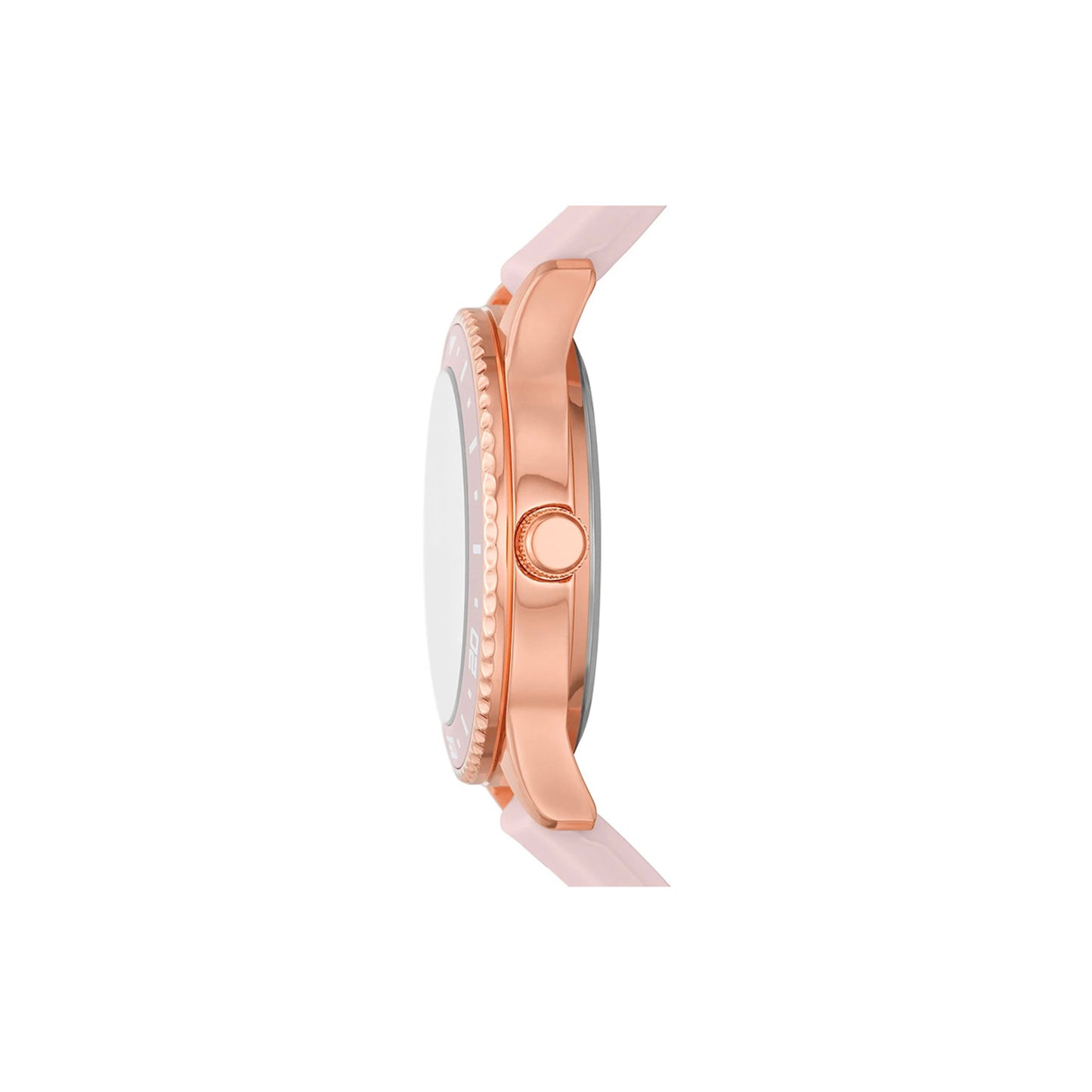 Blush and Rose Gold Pavé Quartz Stackable Watch and Bracelet Set