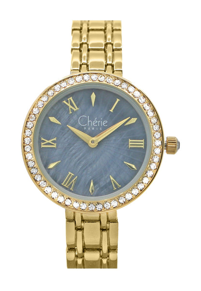 Cherie Paris Gold Analog Women's Watch CHR-2205-IPG