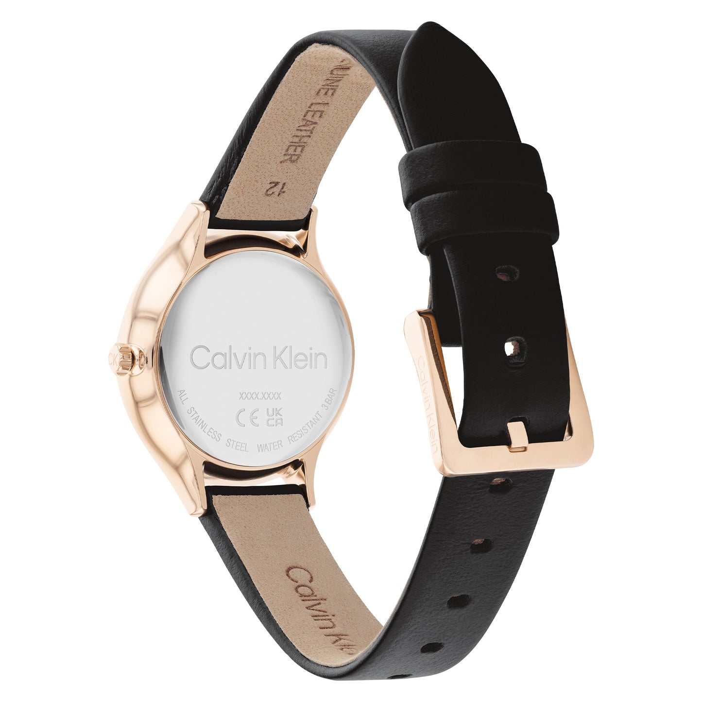Calvin Klein Timeless Black Leather Strap Analog Watch CK-25200060