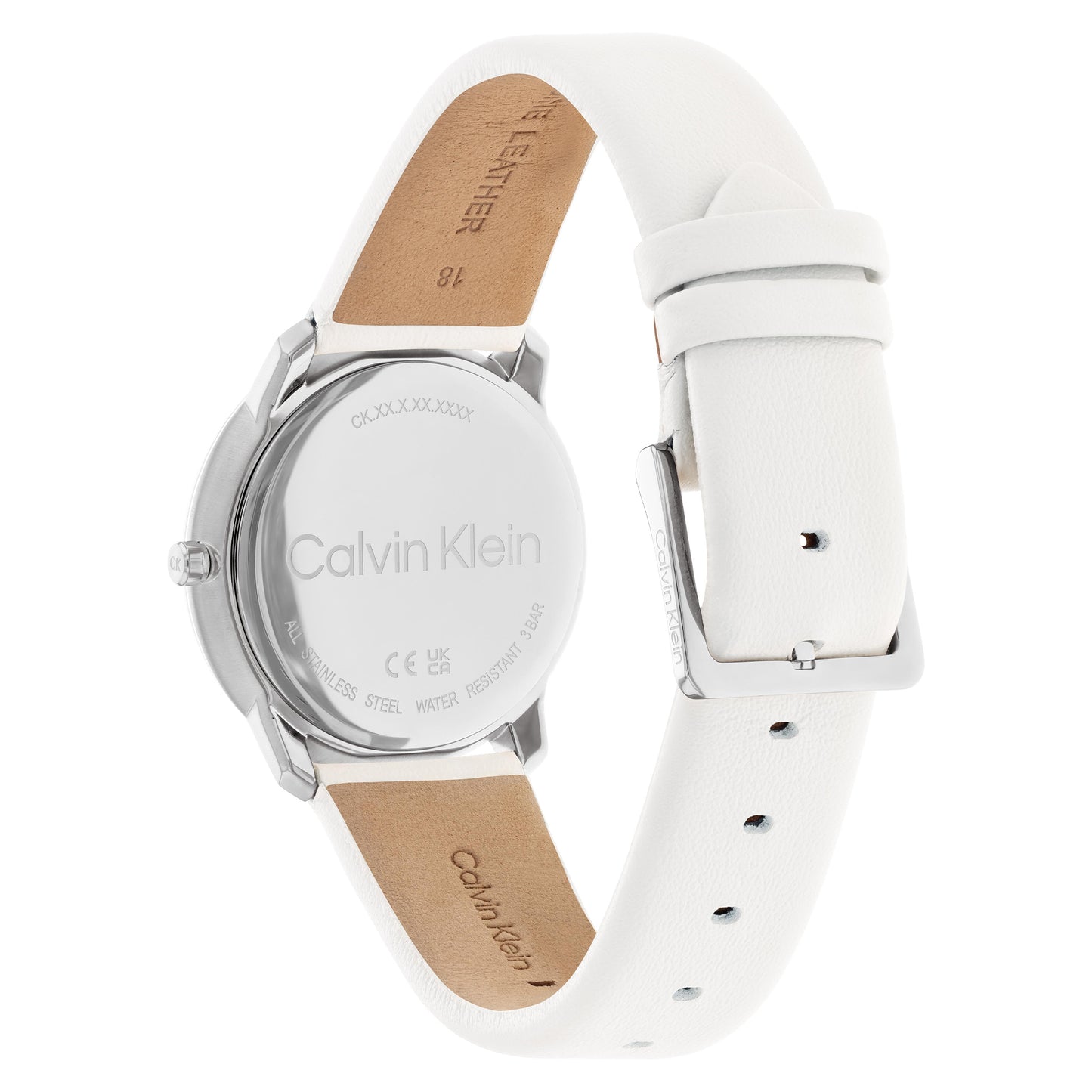 Calvin Klein Expressive White Leather Strap Analog Watch CK-25200161