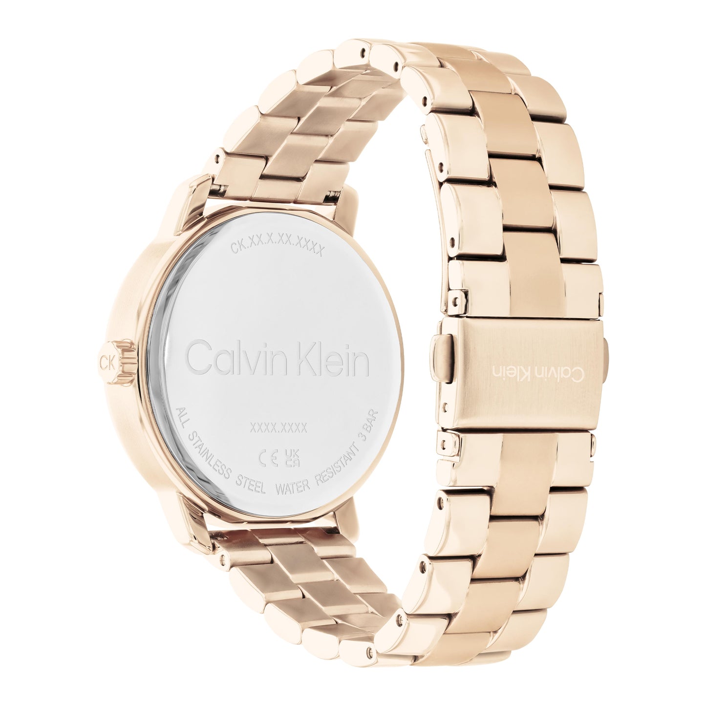 Calvin Klein Shimmer Carnation Gold Stainless Steel Bracelet Analog Watch CK-25200178