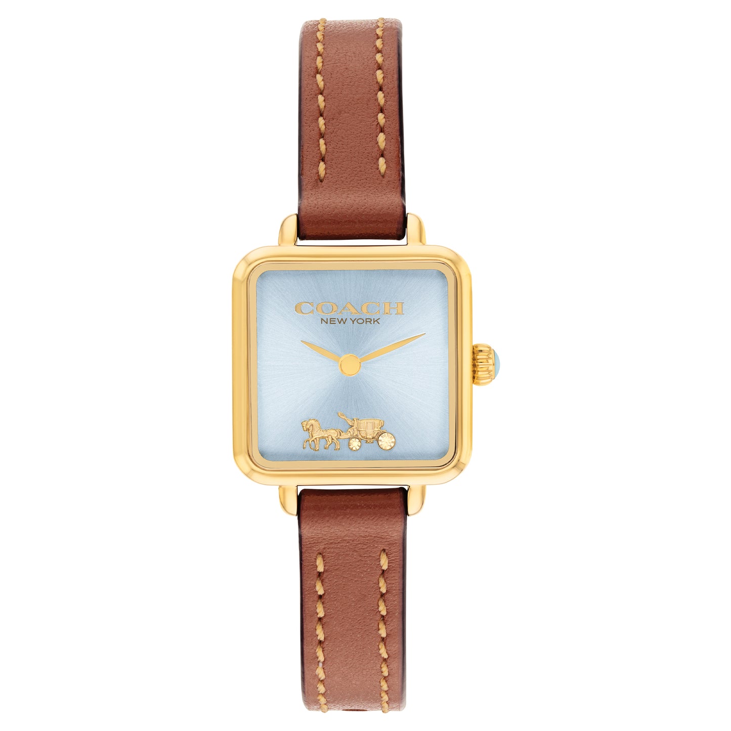 Coach Cass Saddle Leather Strap Analog Watch CO-14504231