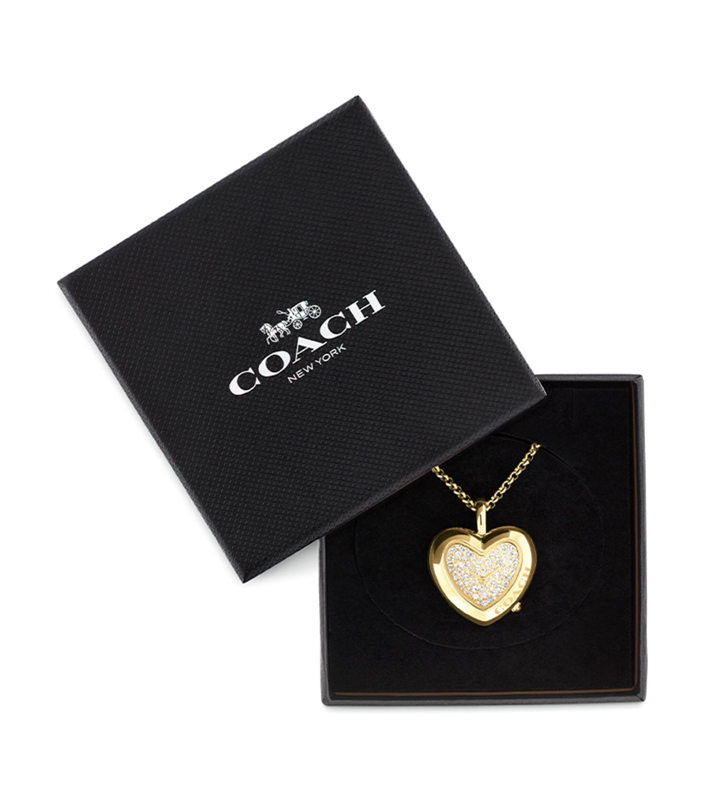 Heart & Tearose Watch Necklace, CO-14504513