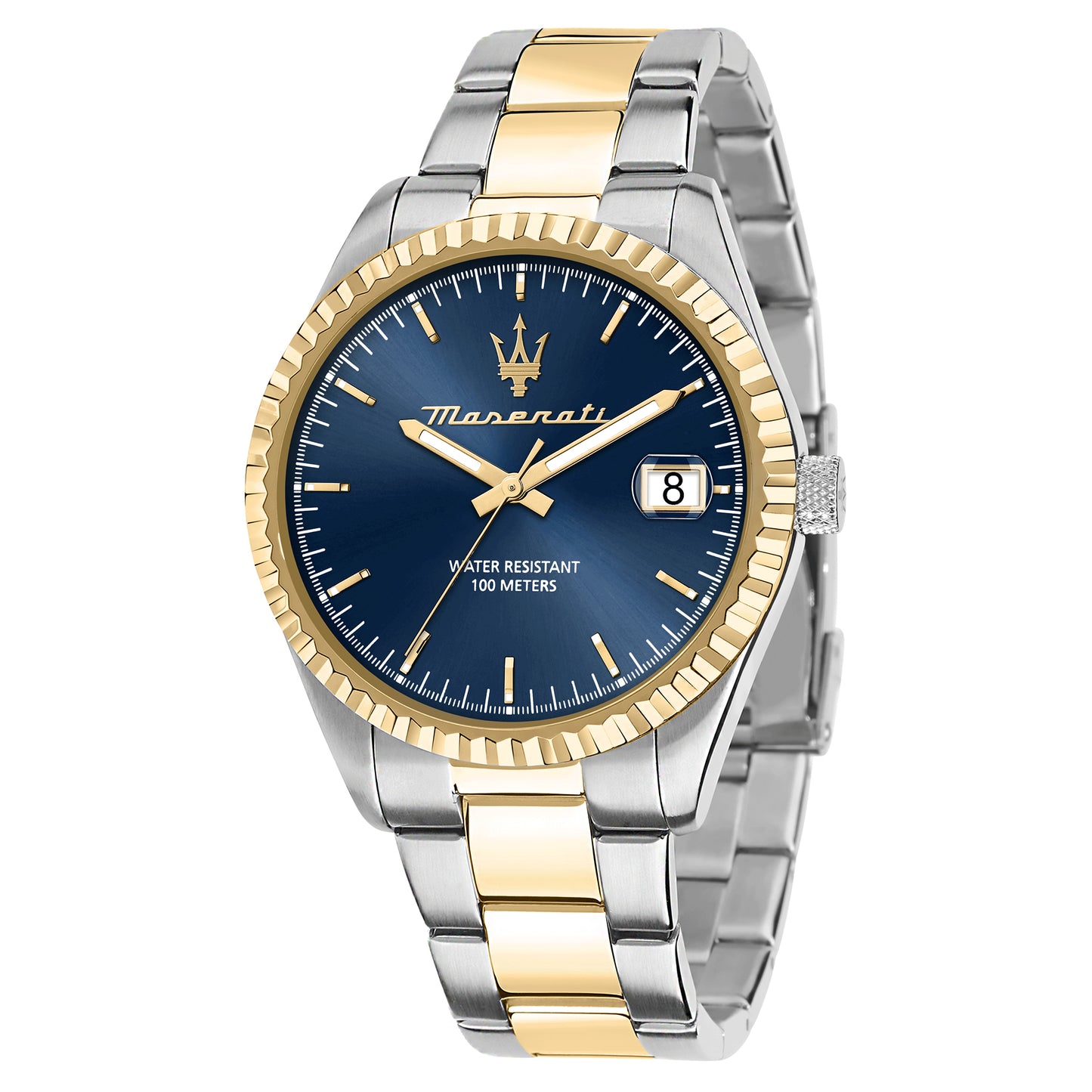 Maserati Competizione Two-Tone Stainless Steel Bracelet Multifunction Watch ME-R8853100027