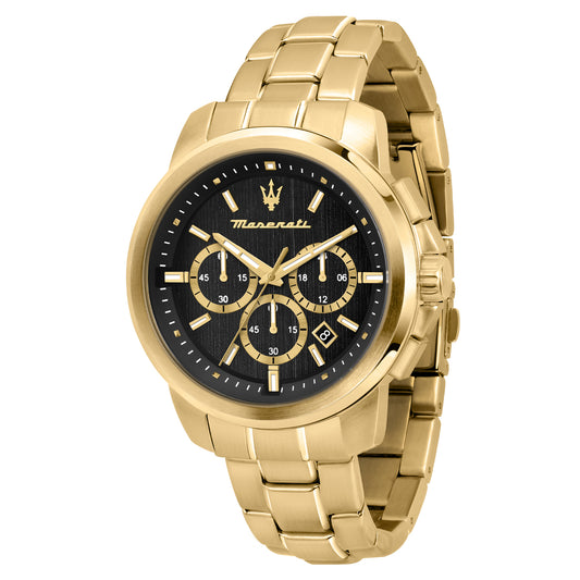 Maserati Successo Gold Stainless Steel Bracelet Chronograph Watch ME-R8873621013