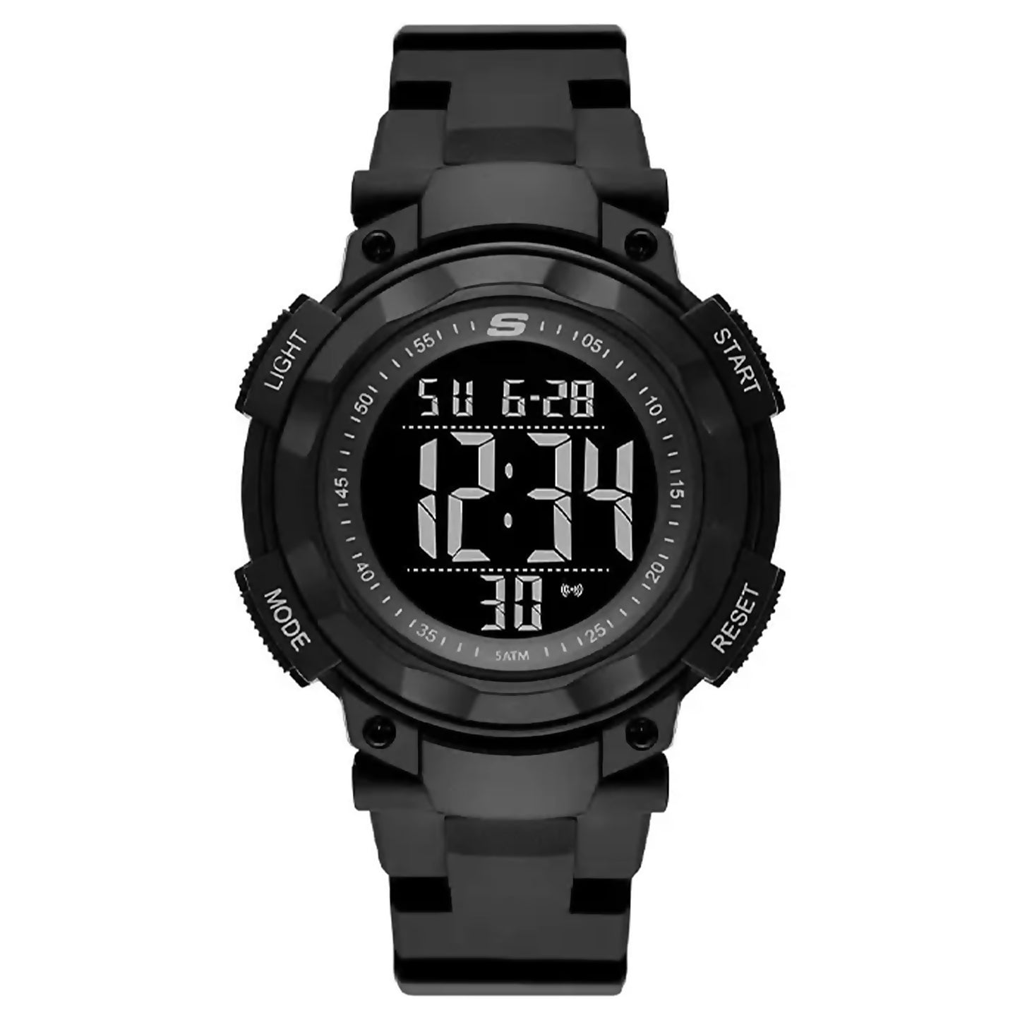 Skechers Larson Black Polyurethane Bracelet Digital Watch SKC-SR1146