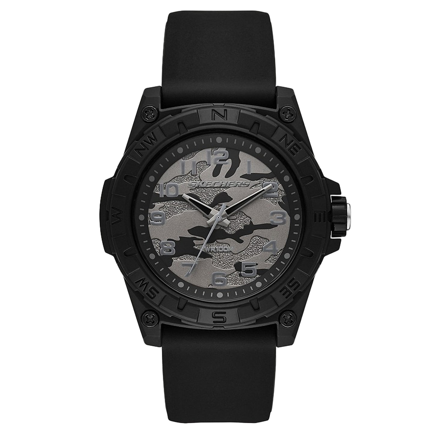 Skechers Encino Black Silicone Strap Analog Watch SKC-SR5192