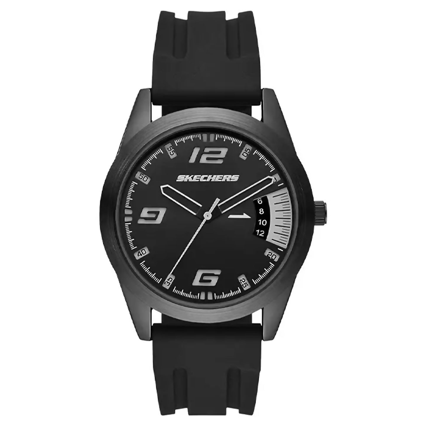 Skechers Reseda Black Silicone Strap Analog Watch SKC-SR5199