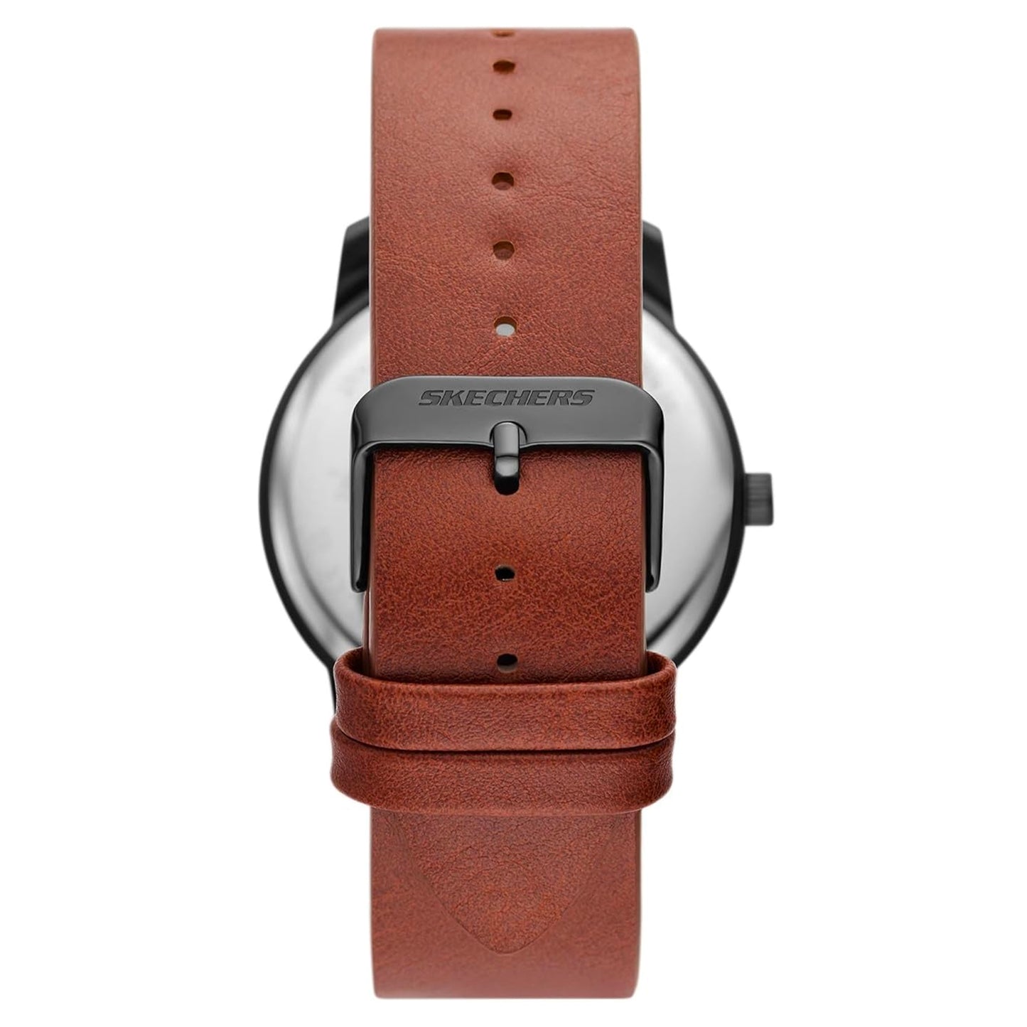 Brown and Gunmetal Stackable Watch and Bracelet Set
