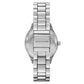 Silver Stackable Watch and Bracelet Set, SKC-SR9109