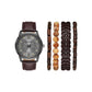 Casual Stackable Watch and Bracelet Set