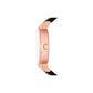 Black and Rose Gold Quartz Stackable Watch and Bracelet Set SKC-SR9070