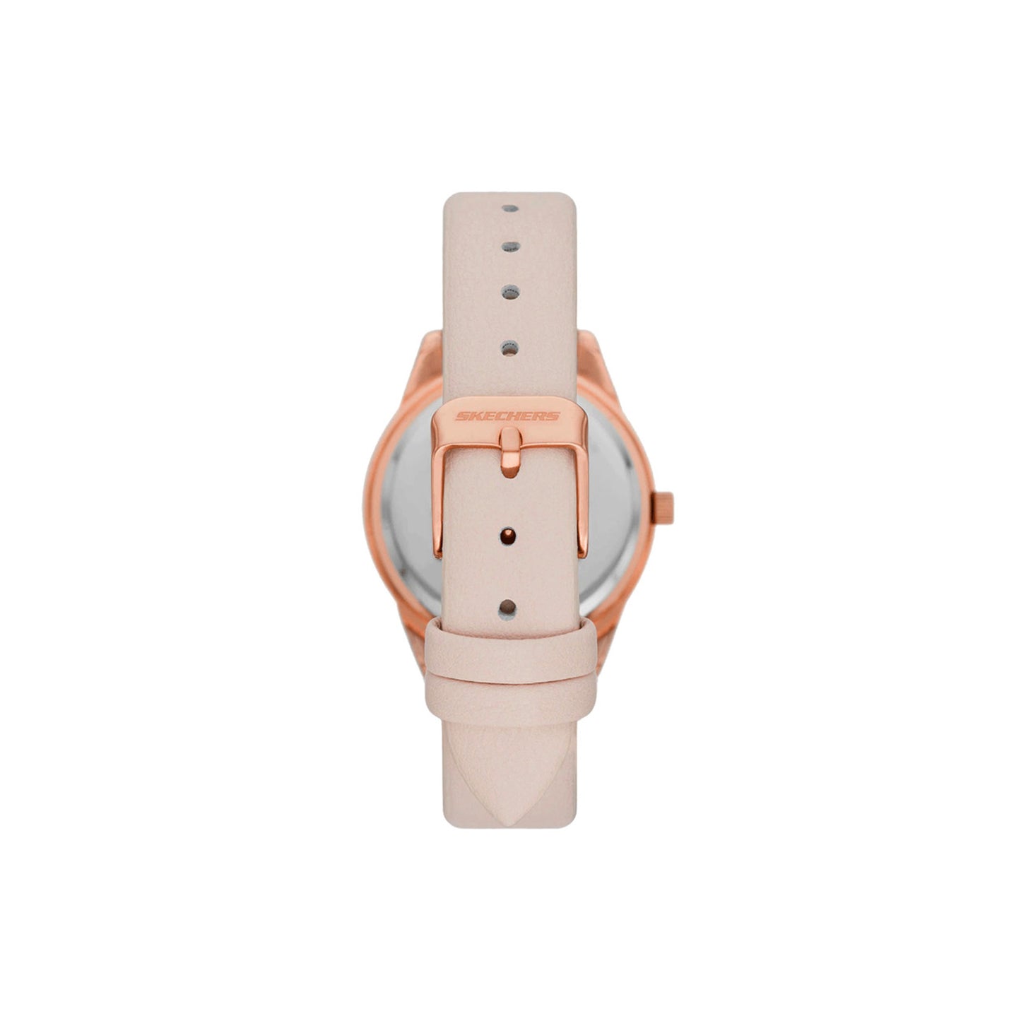 Blush and Rose Gold Mother-of-Pearl Stackable Watch and Bracelet Set