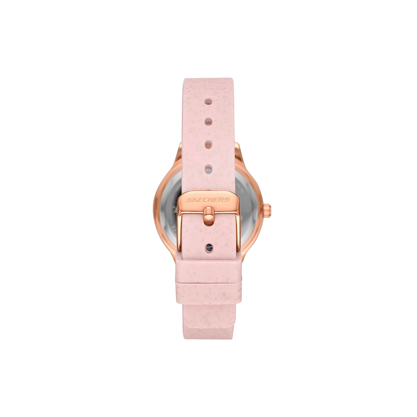 Blush and Rose Gold Quartz Stackable Watch and Bracelet Set