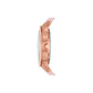 Blush and Rose Gold Quartz Stackable Watch and Bracelet Set