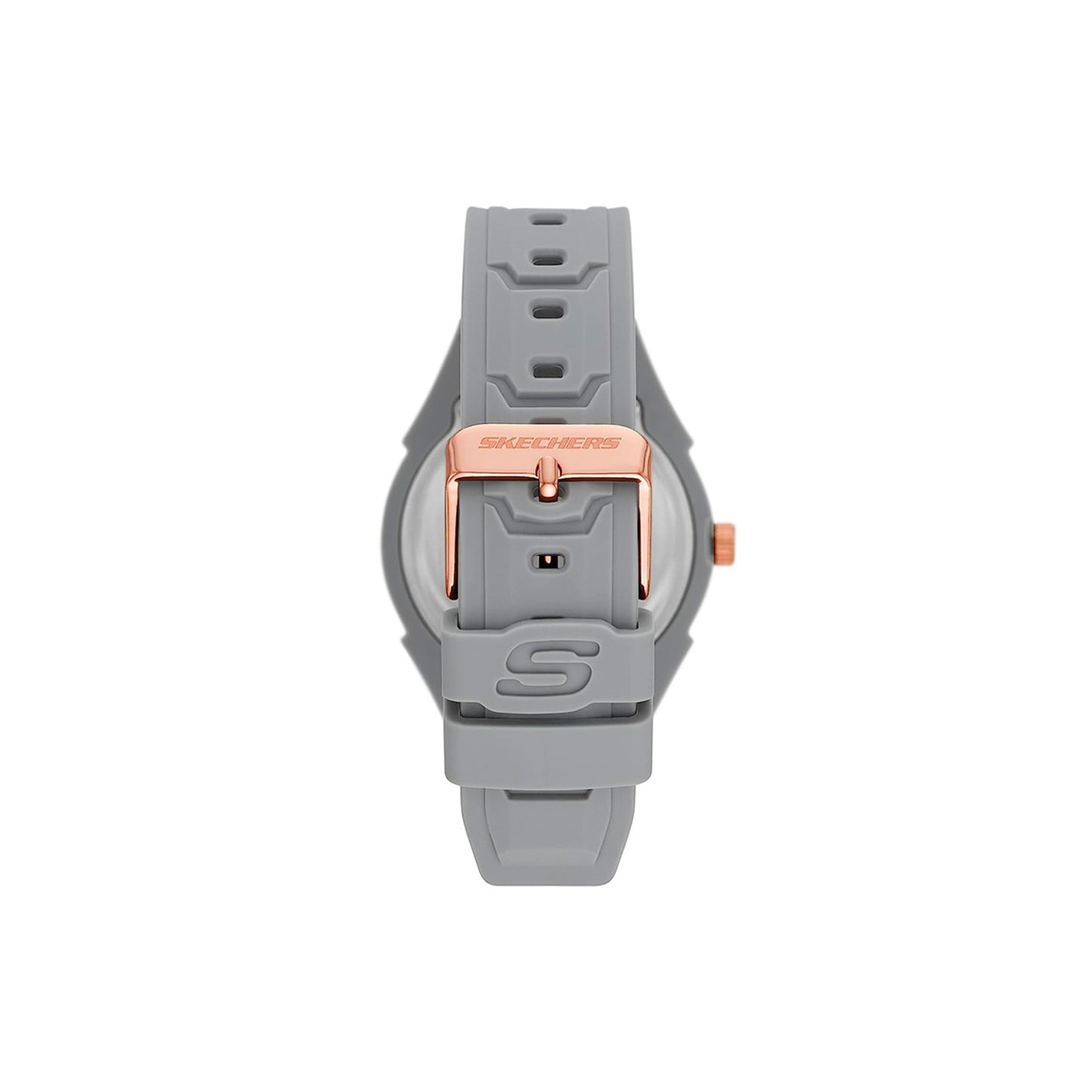 Gray and Rose Gold Unibody Stackable Watch and Bracelet Set