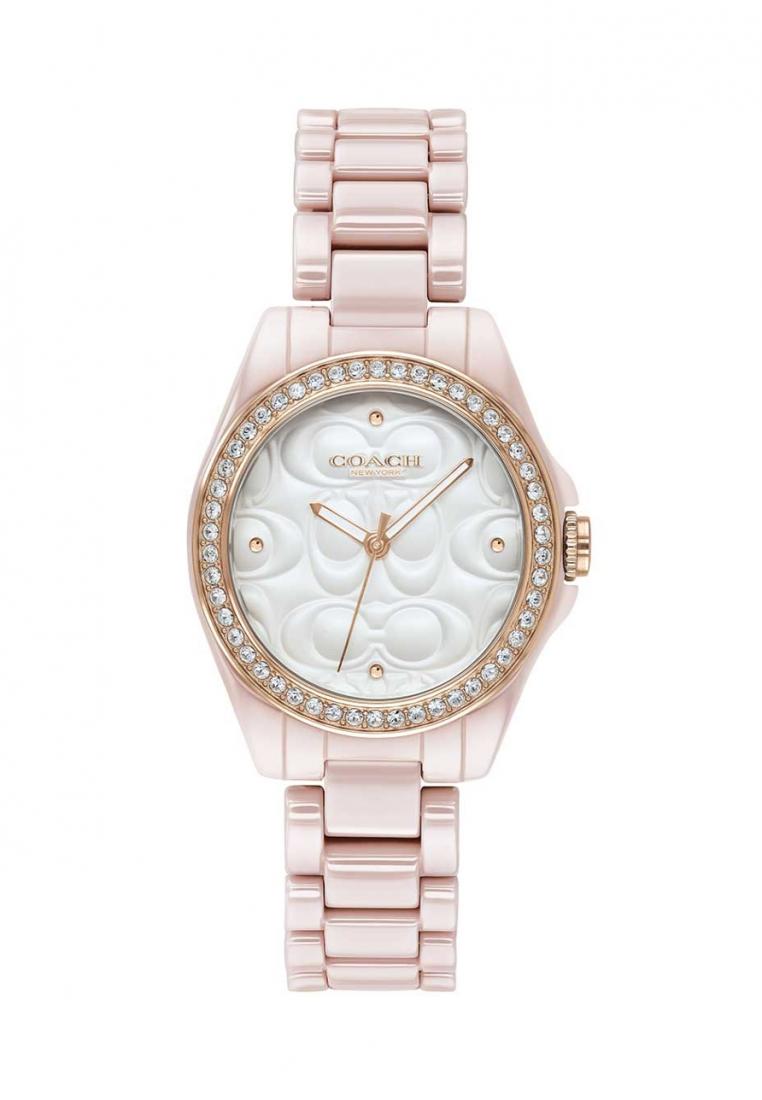 Astor Crystal Blush Pink Ceramic Watch