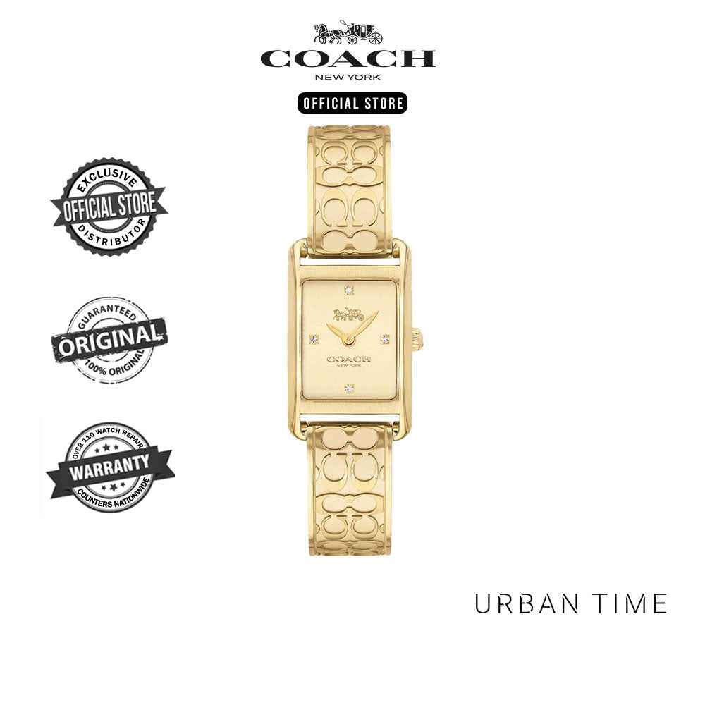 Coach Allie Gold 19mm Women's Watch