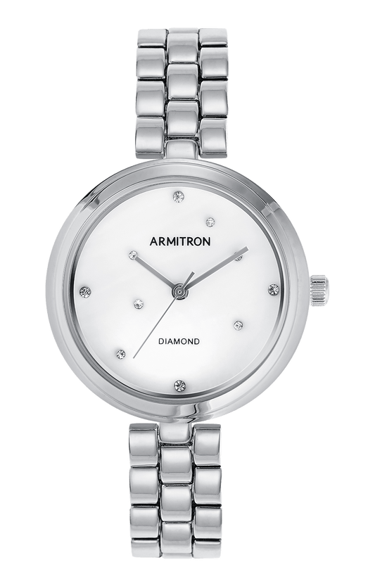 Armitron black 2025 watch with diamonds